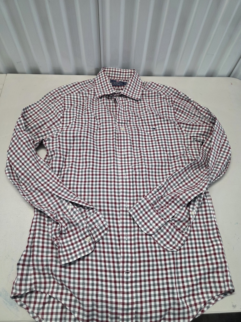 Vineyard Vines Slim Fit Tucker Button Down Shirt Whale Logo Men's Size Small